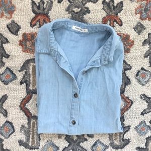 Marine Layer denim button down shirt